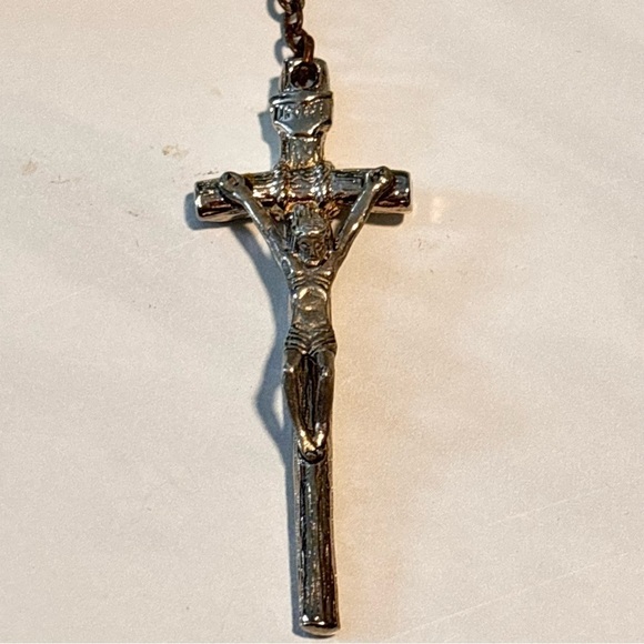 Vintage Rosary gold and silver metals with crystals - Picture 3 of 9